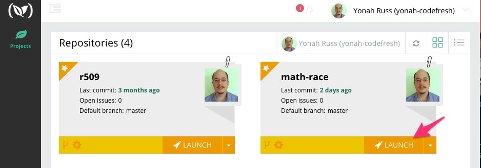 Step 4: Launch Project